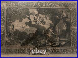 Très Belle Gravure Après Charles Lebrun Scène Lithologie Forgeron Forge XVIIIe