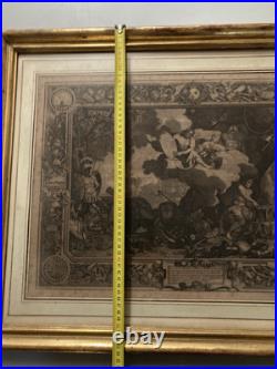 Très Belle Gravure Après Charles Lebrun Scène Lithologie Forgeron Forge XVIIIe