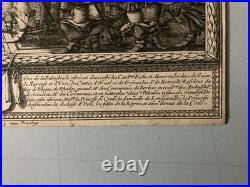 Très Belle Gravure BOSSE Abraham 1645 Eau Forte XVIIe Cérémonie Observée An art