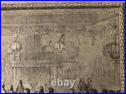 Très Belle Gravure BOSSE Abraham 1645 Eau Forte XVIIe Cérémonie Observée An art