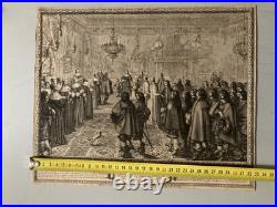Très Belle Gravure BOSSE Abraham 1645 Eau Forte XVIIe Cérémonie Observée An art