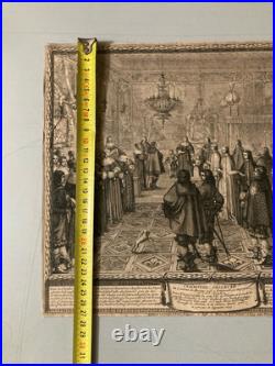 Très Belle Gravure BOSSE Abraham 1645 Eau Forte XVIIe Cérémonie Observée An art Très Belle Gravure BOSSE Abraham 1645 Eau Forte XVIIe Cérémonie Observée An art