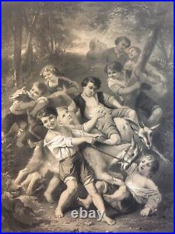 Très Belle Gravure Lithographie 19ème par REGNIER BETTANIER MORLON Av La Lettre