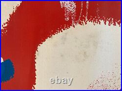 Très Belle Sérigraphie abstrait louis Teyssandier 1970 Art abstraction litho