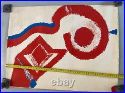 Très Belle Sérigraphie abstrait louis Teyssandier 1970 Art abstraction litho