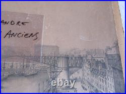 Tres Grande Gravure Port Militaire De Brest 1830 Lithographie Bagnes Prisonniers Tres Grande Gravure Port Militaire De Brest 1830 Lithographie Bagnes Prisonniers