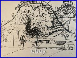 Très belle lithographie Edouard Pignon Signé Sanary Cubisme Art Gravure 1956