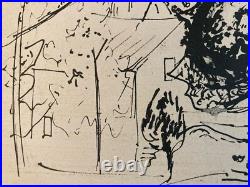 Très belle lithographie Edouard Pignon Signé Sanary Cubisme Art Gravure 1956