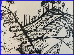 Très belle lithographie Edouard Pignon Signé Sanary Cubisme Art Gravure 1956