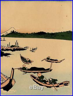 UWEstampe japonaise Hokusai 36 Vues du Mont Fuji 1900 45