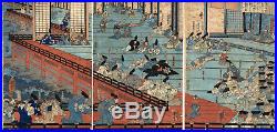 UWEstampe japonaise originale triptyque Kuniyoshi 04 M14