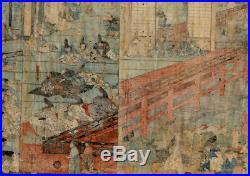 UWEstampe japonaise originale triptyque Kuniyoshi 04 M14