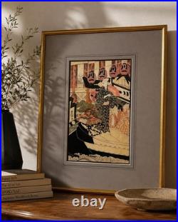 Utagawa Toyokuni I Actors in Twelve Months-1809 Original Ukiyo-e Woodblock