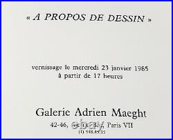 Vassily Kandinsky/ Rare/ Invitation / Expo/ 1985/ Maeght/ Paris/ Litho/ART