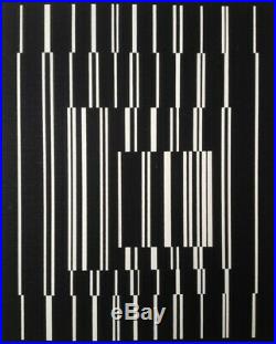 Victor Vasarely (1906-1997) Ancienne Lithographie Cynetique Denise Rene (1)