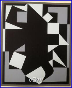 Victor Vasarely (1906-1997) Ancienne Lithographie Cynetique Denise Rene (2)