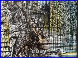 Ville envahie Jean Carzou Lithographie signée numérotée 1971