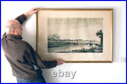 Ville et château de Nice Gravure monumentale