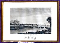 Ville et château de Nice Gravure monumentale