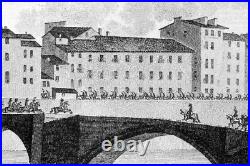 Ville et château de Nice Gravure monumentale