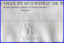 Ville et château de Nice Gravure monumentale