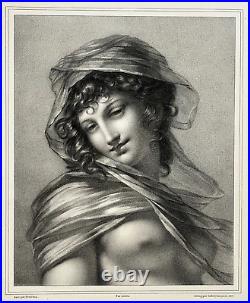 Volupte LITHOGRAPHIE Prud'hon AUBRY LECOMPTE Erotique CURIOSA Prud hon 1827