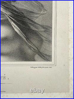Volupte LITHOGRAPHIE Prud'hon AUBRY LECOMPTE Erotique CURIOSA Prud hon 1827