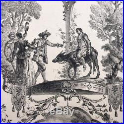 WATTEAU (d'après), Moyreau Feste bacchique recueuil Julienne XVIII gravure