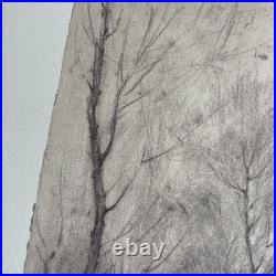 XAVIER DE PORET Lithographie Originale Cerf Biche Faon Provenance Lucien CLERGUE