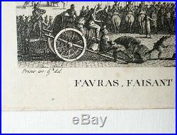 XVIII ème NOTRE DAME DE PARIS Superbe Gravure Affaire d'Etat 40x30 1790/1798