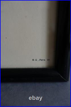 Xavier Sager (1870-1930) lithographie originale Art déco Coquetterie